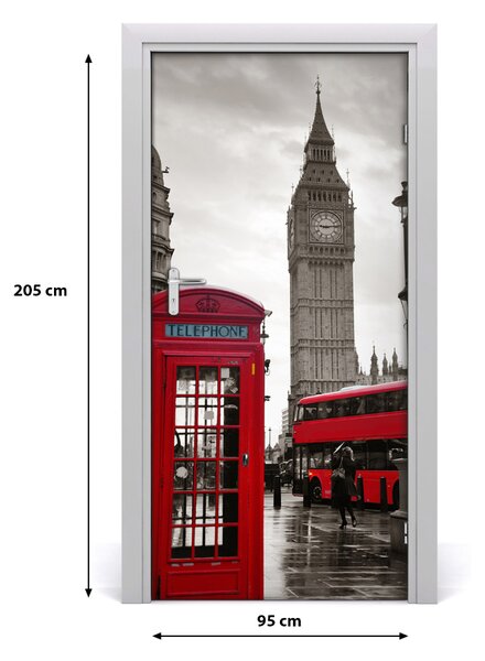 Autocolante pentru usi Ușă autoadeziv pe Big Ben, Londra
