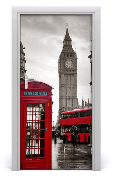 Autocolante pentru usi Ușă autoadeziv pe Big Ben, Londra