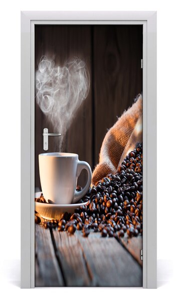 Autocolante pentru usi ceașcă de cafea