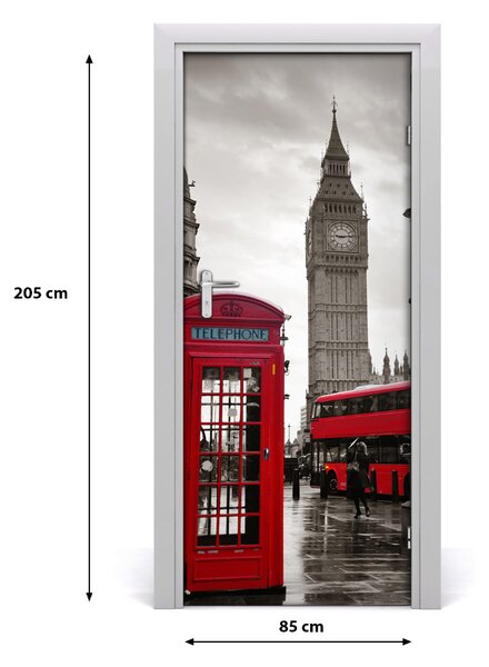 Autocolante pentru usi Ușă autoadeziv pe Big Ben, Londra