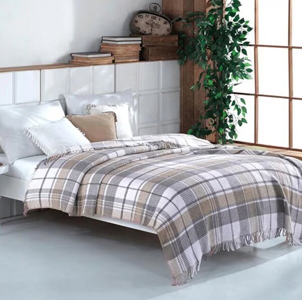 Patura pufoasa din bumbac multicolor -180x220Cm