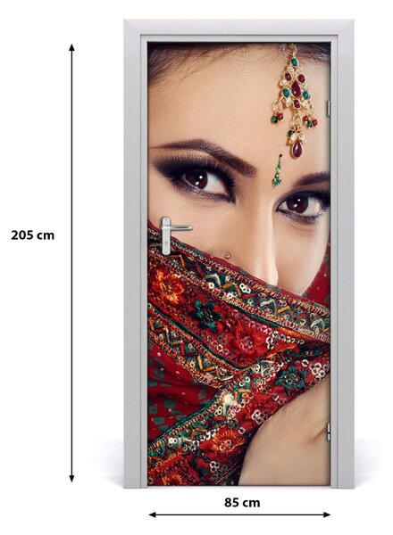 Autocolante pentru usi femeie indiană