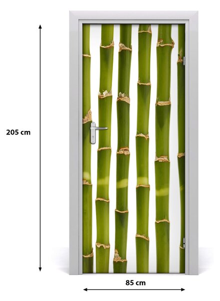 Autocolante pentru usi Bamboo ușă