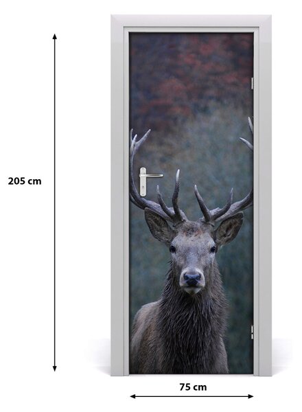Autocolante pentru usi ușă autoadeziv Deer Natura