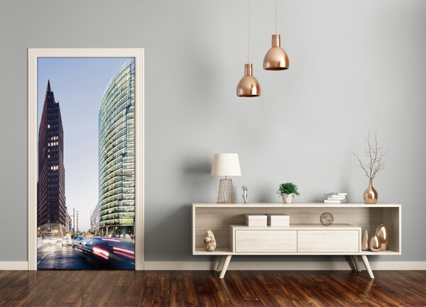 Autocolante pentru usi Skyscraper ușă autoadezive