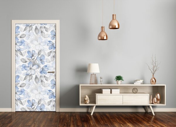 Autocolante pentru usi model floral