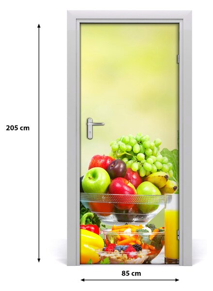 Autocolante pentru usi Legume si fructe