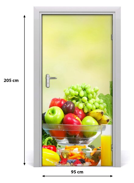 Autocolante pentru usi Legume si fructe