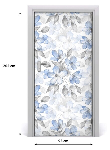 Autocolante pentru usi model floral