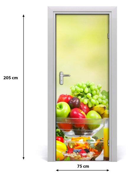 Autocolante pentru usi Legume si fructe
