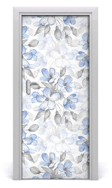 Autocolante pentru usi model floral