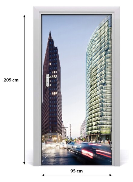 Autocolante pentru usi Skyscraper ușă autoadezive