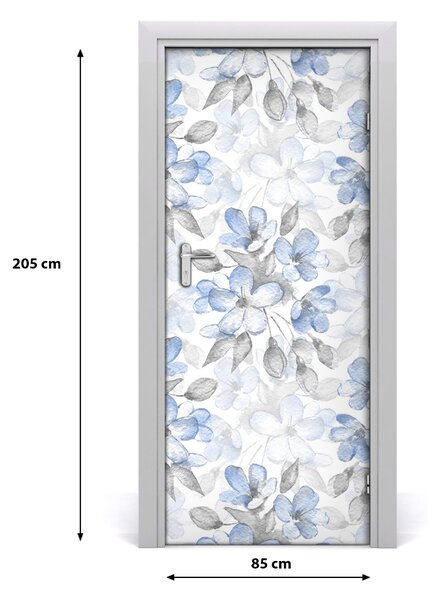 Autocolante pentru usi model floral