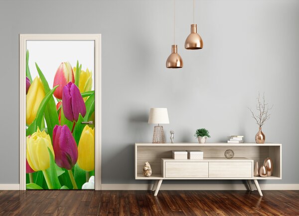 Autocolante pentru usi Wall Decal autocolant lalele UȘĂ Flori