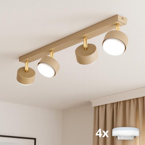 Brilagi - Spot LED MONO 4xGX53/13W/230V bej