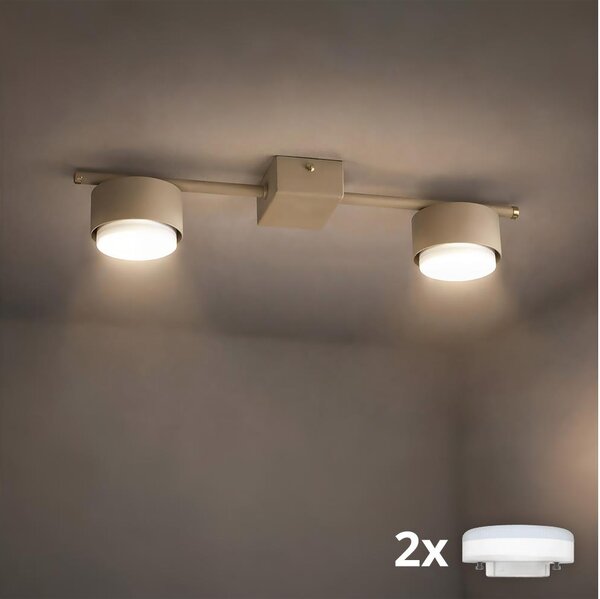 Brilagi - Spot LED MONO 2xGX53/13W/230V bej