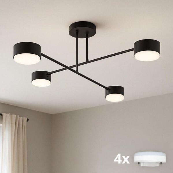 Brilagi - Plafonieră LED aplicată MONO 4xGX53/13W/230V neagră