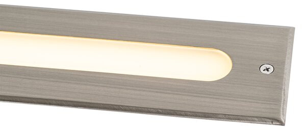 Set de 4 spoturi moderne de sol din oțel 30 cm, inclusiv LED IP65 - Eline