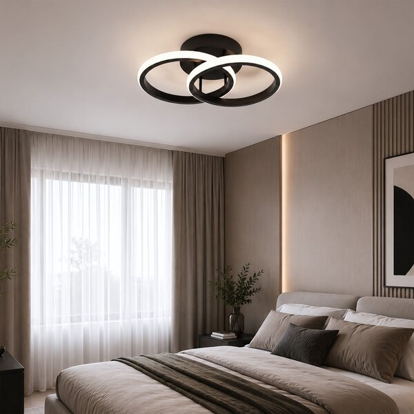 Lampă de plafon LED LHJ121-C Neagră