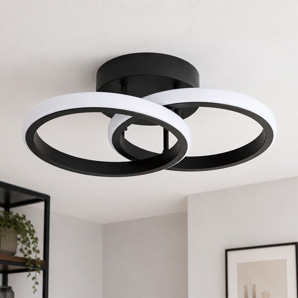 Lampă de plafon LED LHJ121-C Neagră