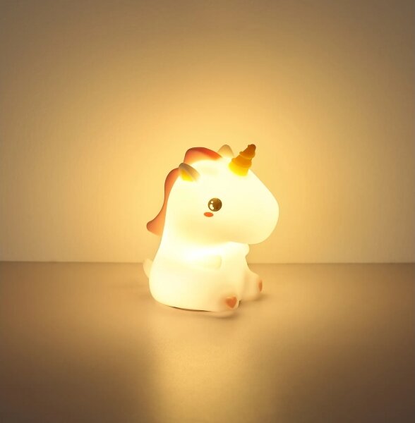 Globo 2873-LED RGBW Veioză de veghe reîncărcabilă, dimabilă, pentru copii, model UNICORN, LED/1,5W/5V, 1200 mAh