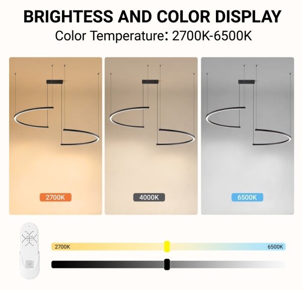 Immax NEO 07329L - Lampă LED reglabilă suspendată pe cablu FINO 72W/230V 120 cm neagră Tuya+telecomandă