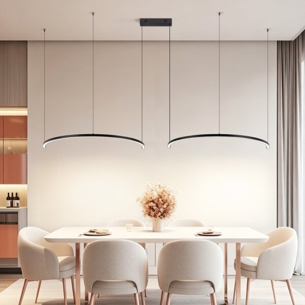 Immax NEO 07329L - Lampă LED reglabilă suspendată pe cablu FINO 72W/230V 120 cm neagră Tuya+telecomandă