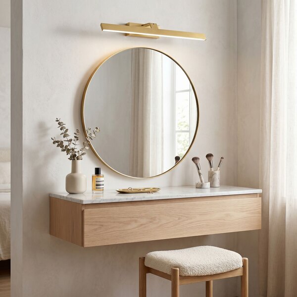 Aplică LED pentru baie SWE008-1W 58cm BRUSH GOLD