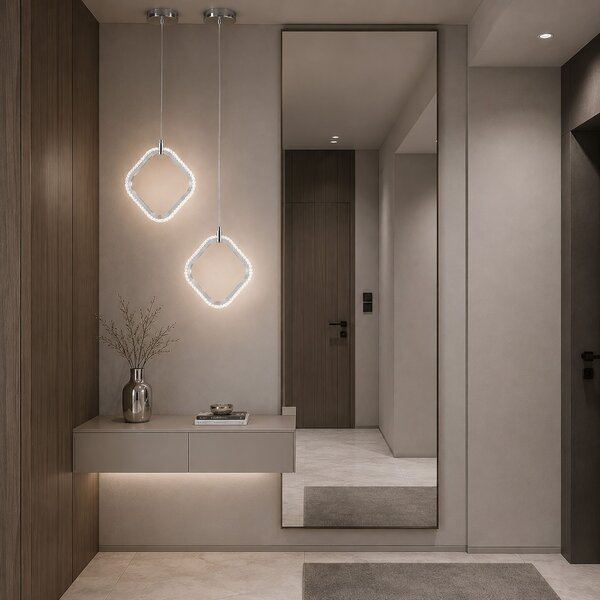 Lampă suspendată LED LHJ127-W Crom