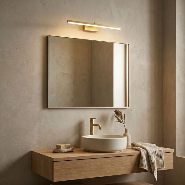 Aplică LED pentru baie SWE008-1W 58cm BRUSH GOLD
