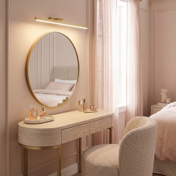 Aplică LED pentru baie SWE009-1W 73cm BRUSH GOLD
