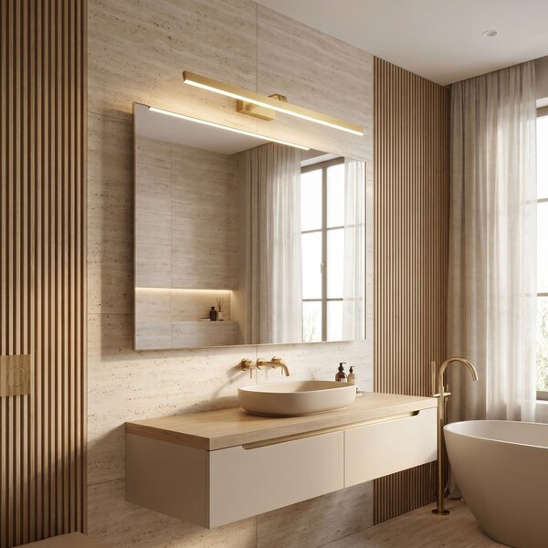 Aplică LED pentru baie SWE009-1W 73cm BRUSH GOLD