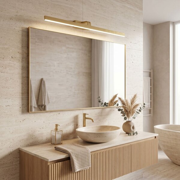Aplică LED pentru baie SWE009-1W 73cm BRUSH GOLD