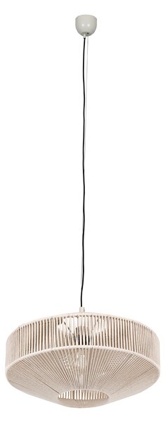 Lampă suspendată Japandi maro cu frânghie 46cm - Svea