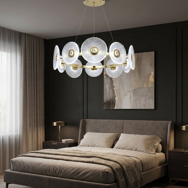 LAMPĂ DE TAVAN SUSPENDATĂ SWE071-CP 60cm GOLD