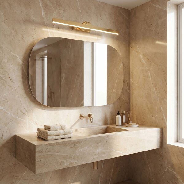 Aplică LED pentru baie SWE006-1W 73cm GOLD