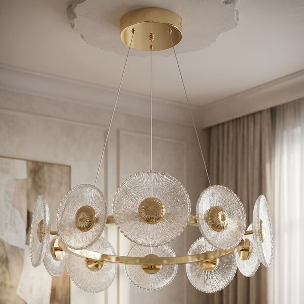 LAMPĂ DE TAVAN SUSPENDATĂ SWE071-CP 60cm GOLD