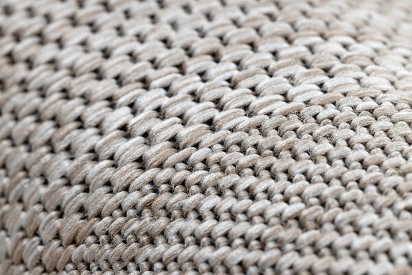 Covor sisal Floorlux 20079 Pătrat argintiu si negru - SECUNDAR-COTATI PRODUSUL