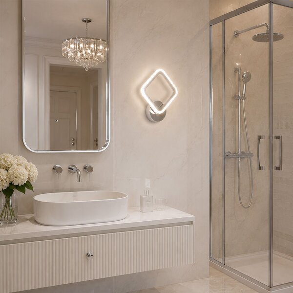Aplică de perete LED LHJ125-W Crom