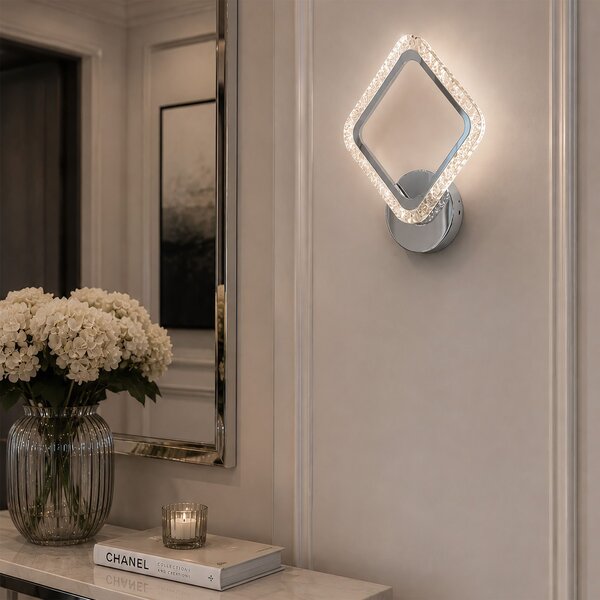 Aplică de perete LED LHJ125-W Crom