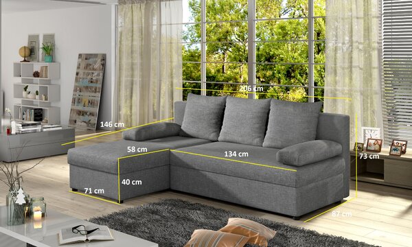 Colțar Genna (Gri deschis) (S). Promo -17%. 1025400