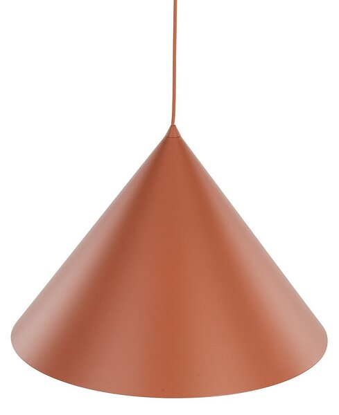 TK Lighting Lampă suspendată Cono, 1 bec, Ø 50 cm, teracotă, E27, reglabil, Maro / Rugină, Camera de zi / sufragerie, Metal, Modern