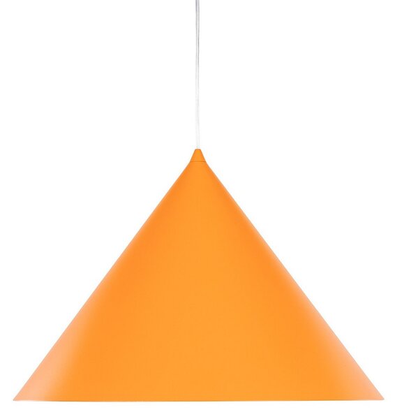 TK Lighting Lampă suspendată Cono, 1 bec, Ø 50 cm, portocaliu, E27, reglabil, Portocaliu, Camera de zi / sufragerie, Metal, Modern
