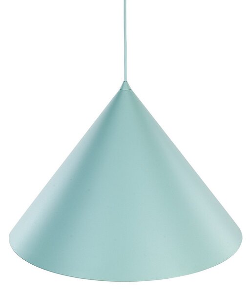 TK Lighting Lampă suspendată Cono, 1 bec, Ø 50 cm, mentă, E27, reglabil, Verde, Camera de zi / sufragerie, Metal, Modern