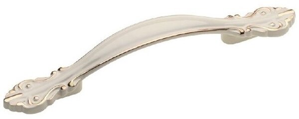 Maner pentru mobila Royal, finisaj alb auriu lucios GT, L: 147 mm