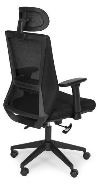 Scaun de birou ergonomic cu spătar și tetieră respirabile