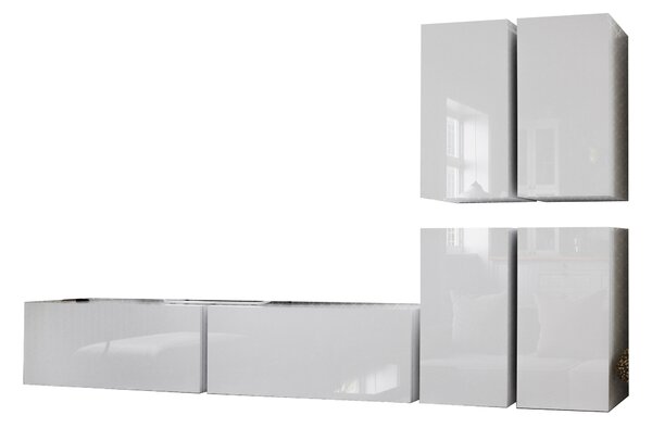 Mobilier living Brefio (alb + alb lucios). 1007695