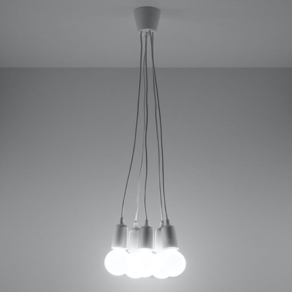 Lustră pe cablu DIEGO 5xE27/60W/230V