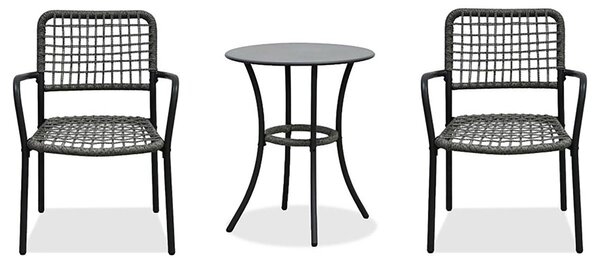 Set mobilier balcon Abril (antracit) (pentru 2 persoane). 1120282