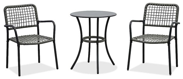 Set mobilier balcon Abril (antracit) (pentru 2 persoane). 1120282